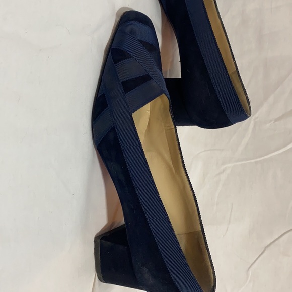 Vintage christian louboutin navy suede heels - Picture 2 of 10